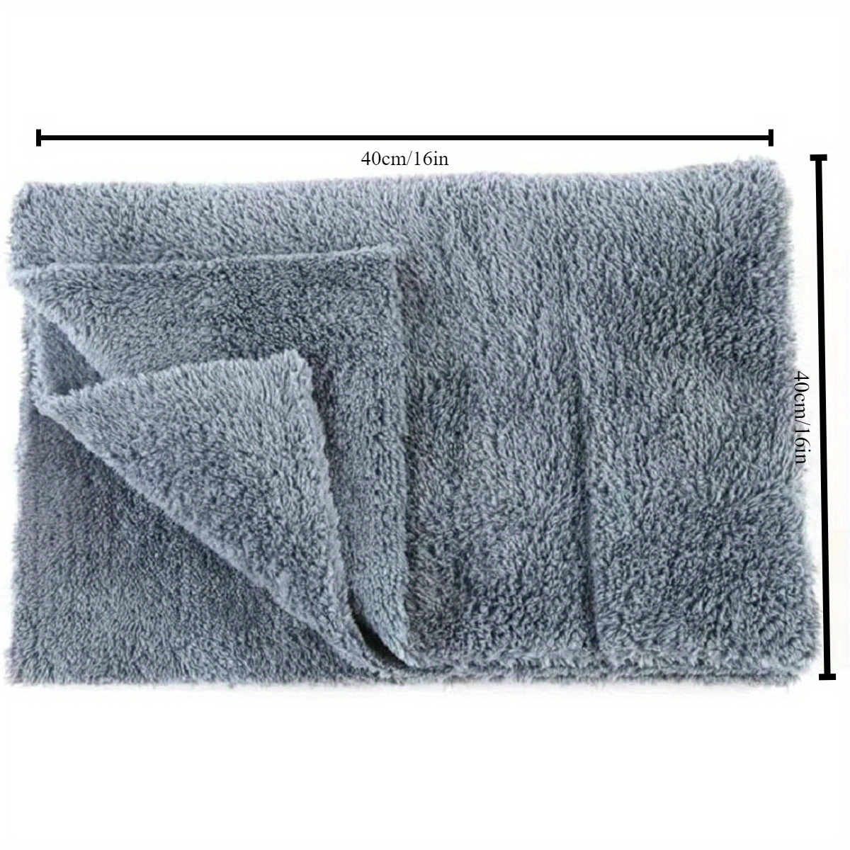 4/6-pack Ultrasoft Microfiber Car Towels, 450gsm Edgeless Detailing Cloth For Car Wash, Interior/exterior Cleaning, Drying & Polishing - 40.64x40.64cm Textile Form