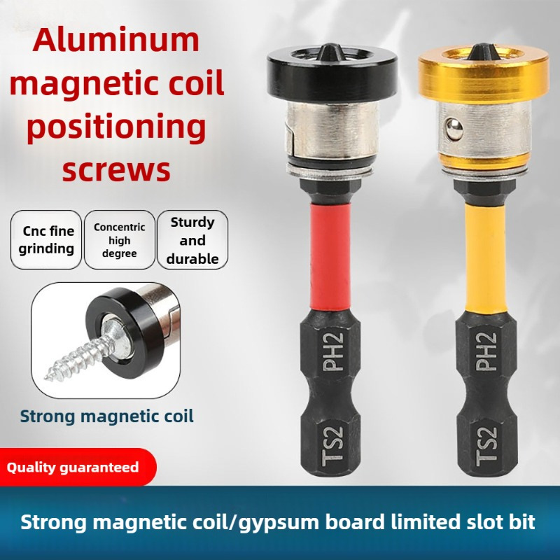 PH2 Magnetic Positioning Drywall Screwdriver Tip Bits 25/50mm Gypsum Board Plasterboard Screws Locating Batch Head Drilling