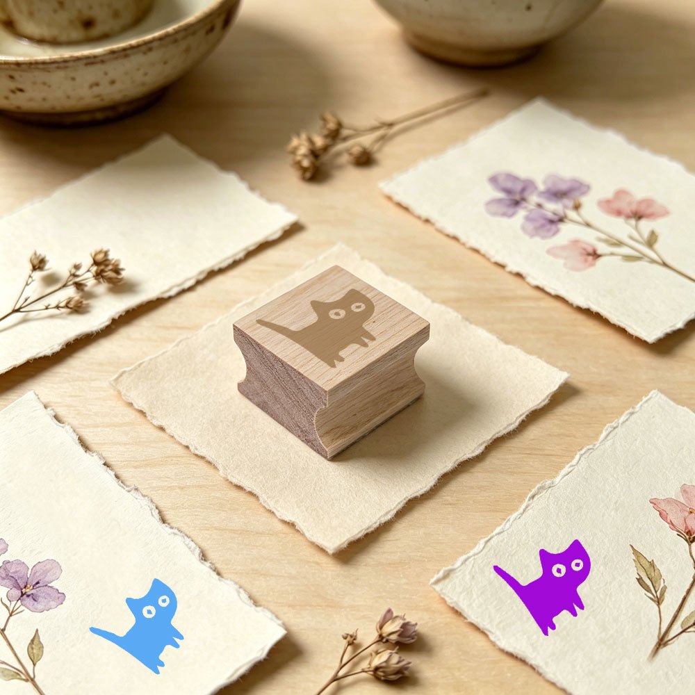 DIY Wood Stamp for Journaling and Creative Stationery