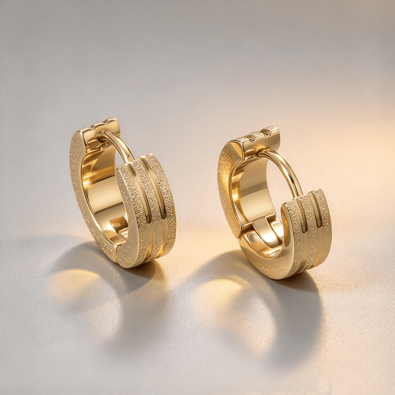 Light Luxury Multi-Layer C-Shaped Wide Hoop Earrings