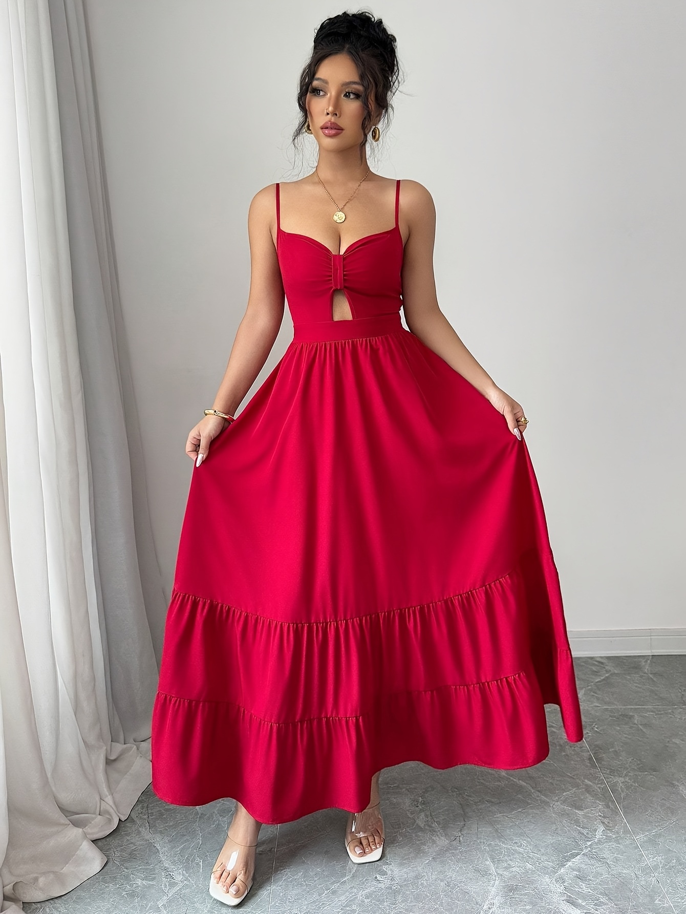 cut out dress sold on Temu United States