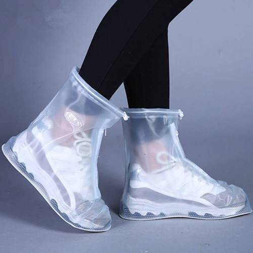 1 pair anti slip wear resistant thickened waterproof shoe covers snowproof and stain resistant iny men and women in boots covers with waterproof layer