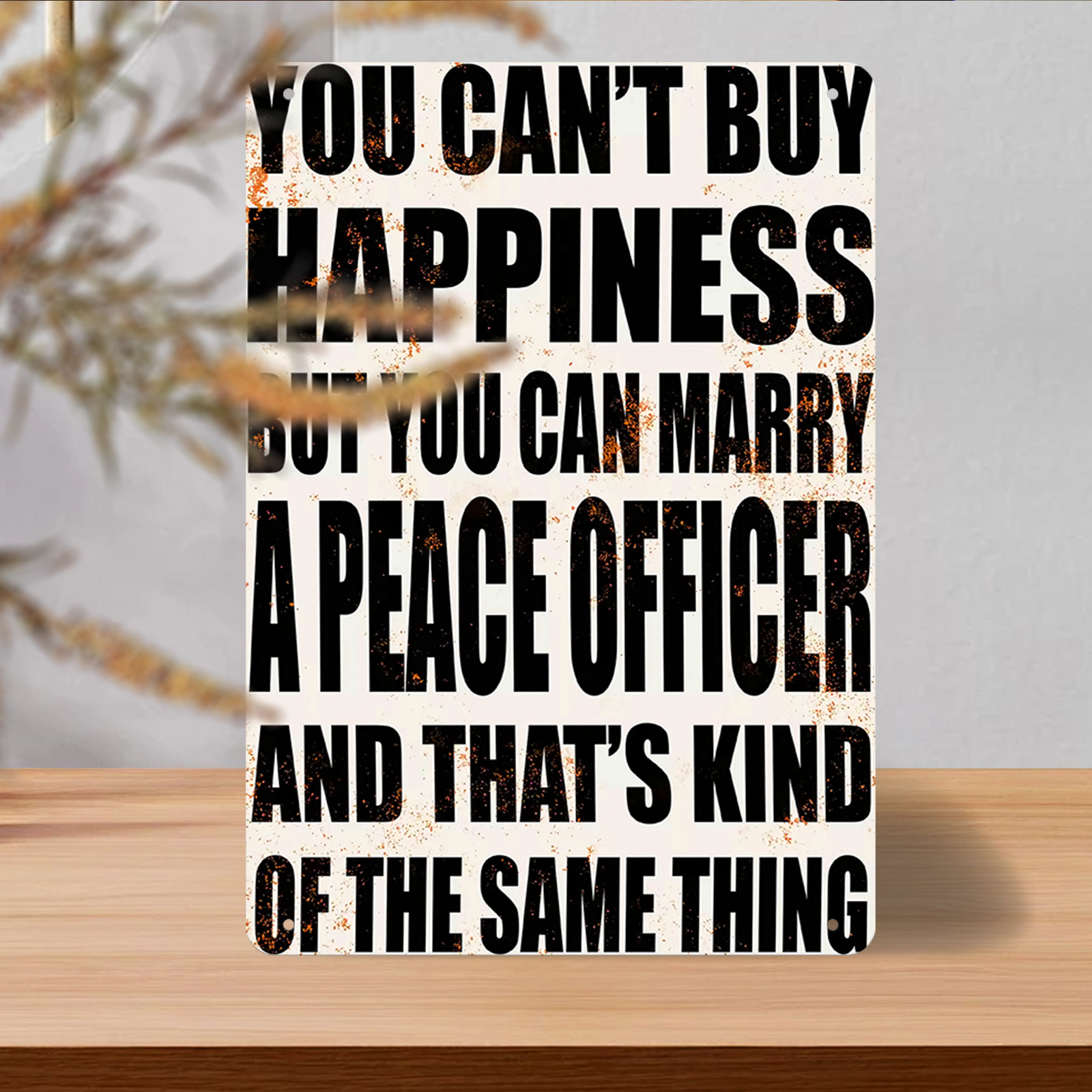 1pc vintage inspired metal welcome sign cant buy happiness Temu