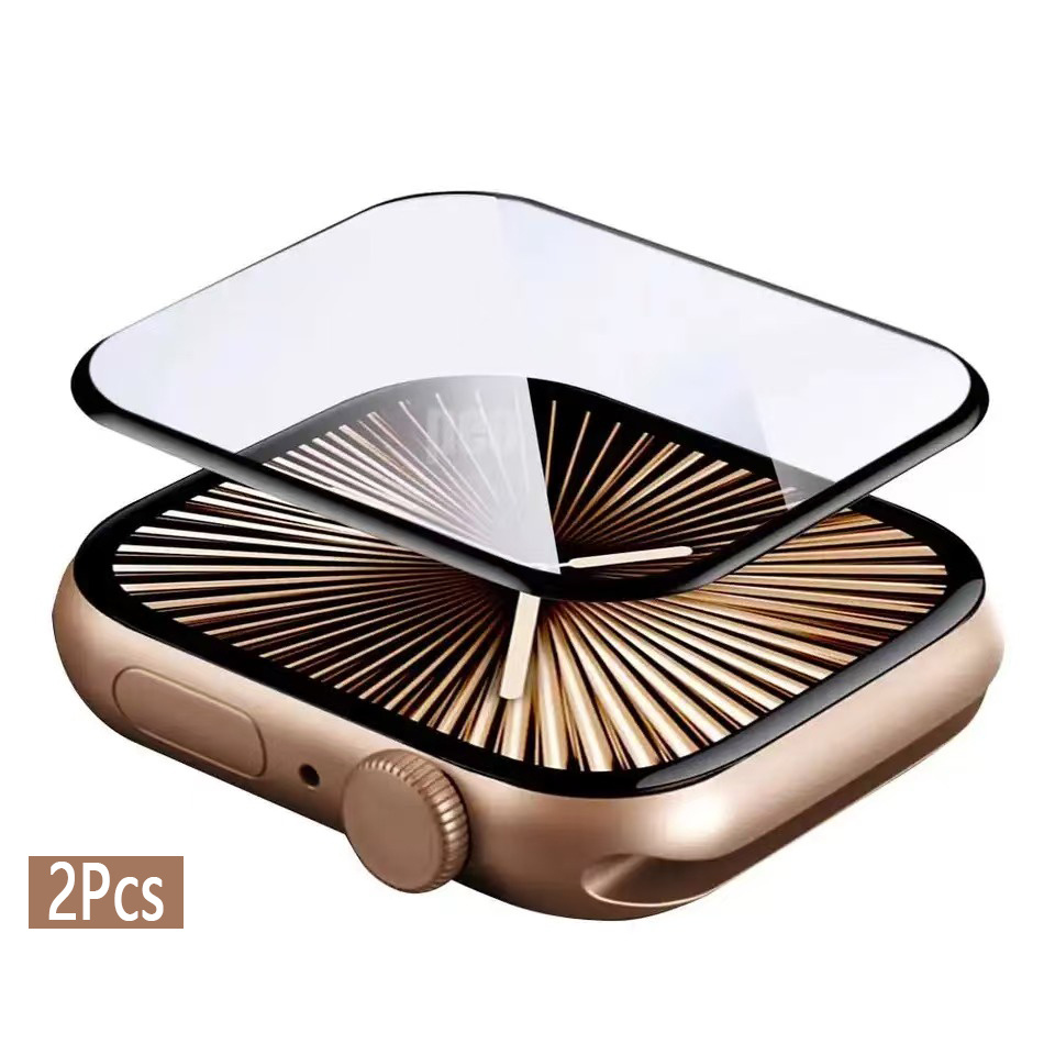 TEMU Lot de 2 films d'écran pour montre connectée à couverture complète, membrane en céramique transparente et , souple, pour Apple Watch Ultra