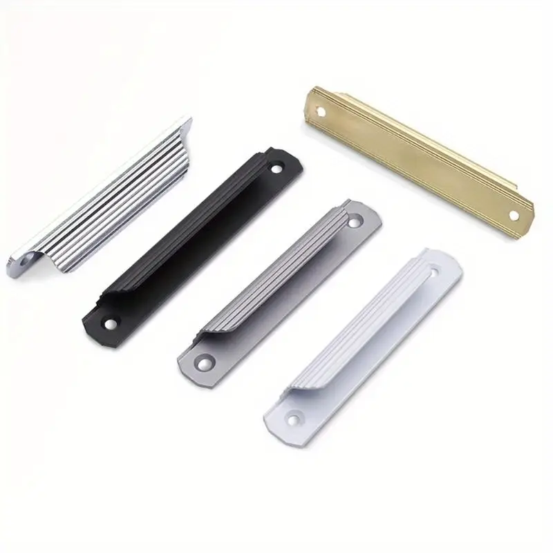 2-Pack White Aluminum Sliding Door Handle – Modern Pull For Drawers, Cabinets, Wardrobes, Screens, And Patio Doors (9cm)