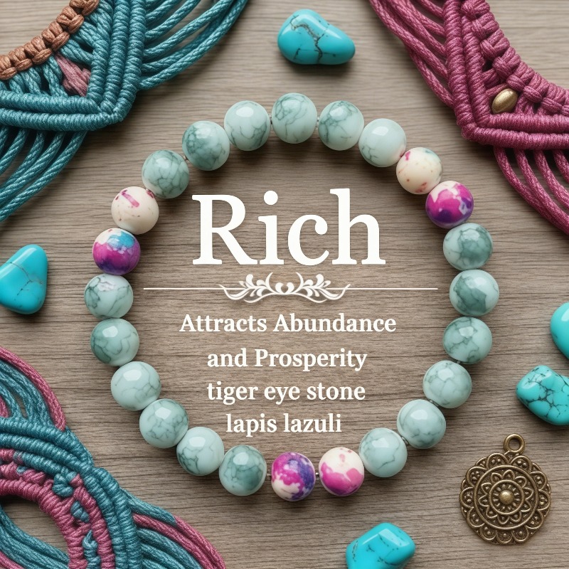 Image of Bohemian Style Contrast Natural Stone, Green Jasper And Exquisite Bead String, Gentle Brightening Temperament Light Luxury Niche Design Jewelry, Unisex Couple Style All-match Accessory