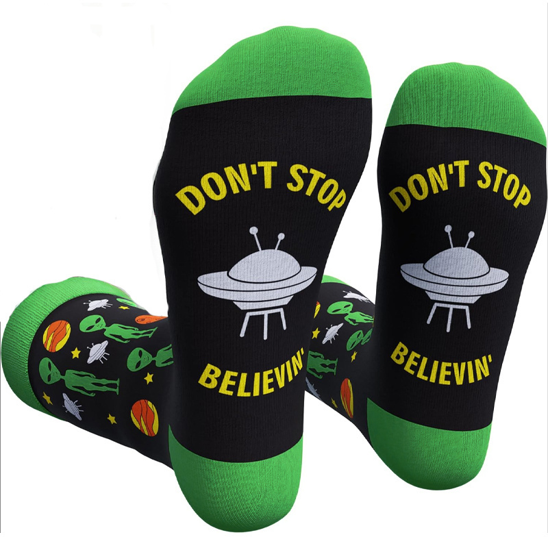 

A Pair Of Humorous Men's Novelty Socks Featuring An , Streetwear And Holiday Gifts.