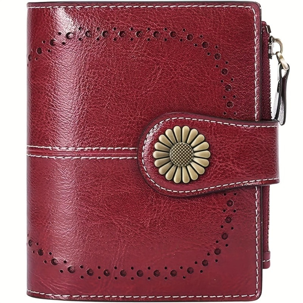 TEMU Women Short Wallet Card Holder Rfid Blocking Anti Theft Coin Purse Large Capacity Credit Card Wallet With 18 Card Slots 1 Coin Pocket 2 Cash