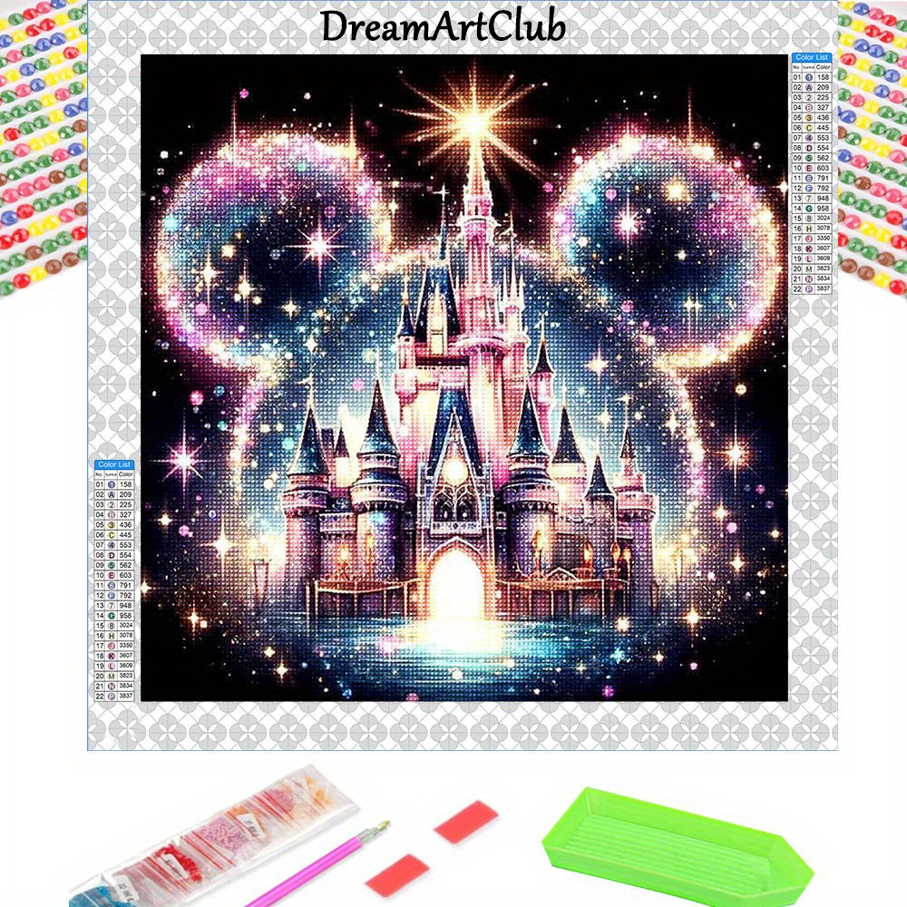 Image of New Arrival Diamond Painting Kits Fantasy Castle 5d Diy Home Bedroom Wall Decoration Crafts Creative Handmade Festival Gifts