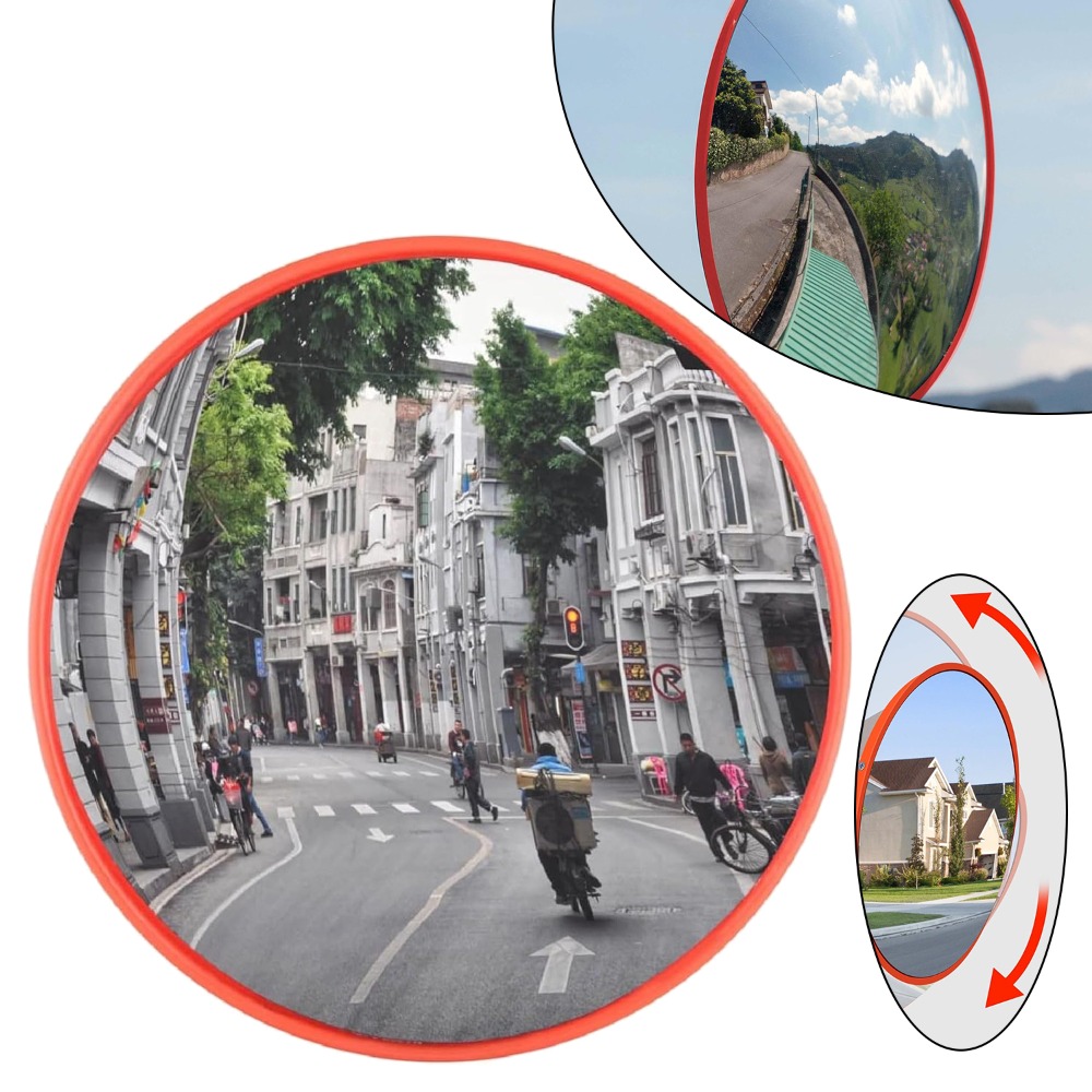 Traffic Mirror, Round Safety Mirror For Driveways, And Car Parks Outdoor And Indoor Use