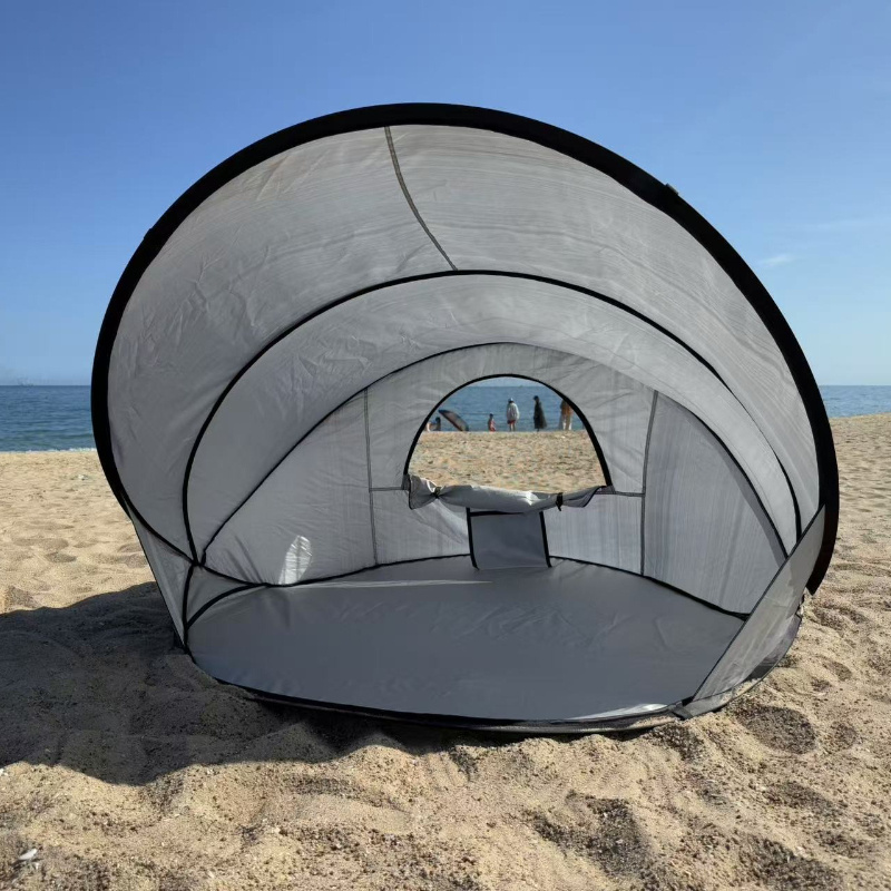 [Quick Beach Sunshade] Quick Setup 1pc Beach Sunshade Open Tent | Foldable Design, Essential for Beach Fun