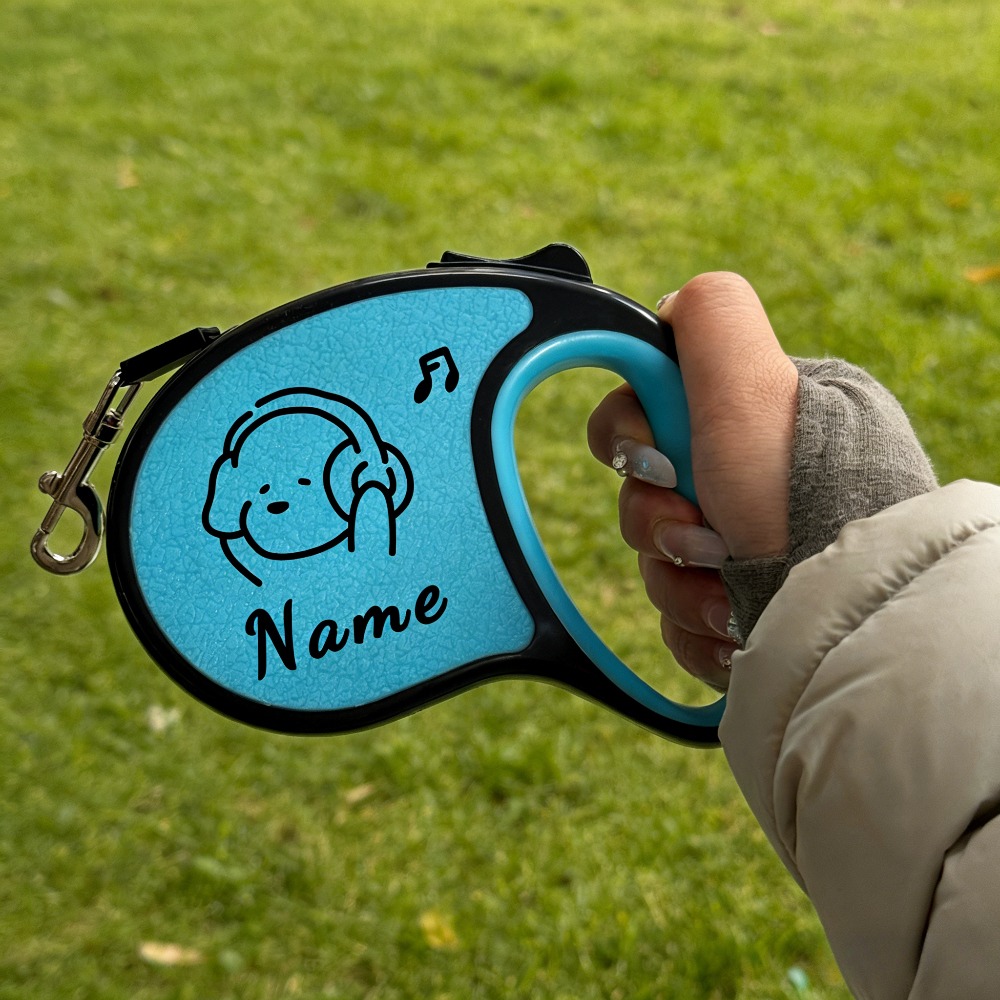 TEMU Guinzaglio retrattile personalizzabile per animali domestici - Con "Earphone Puppy", questo nuovo 癡 a cani di taglia media e . � realizzato in
