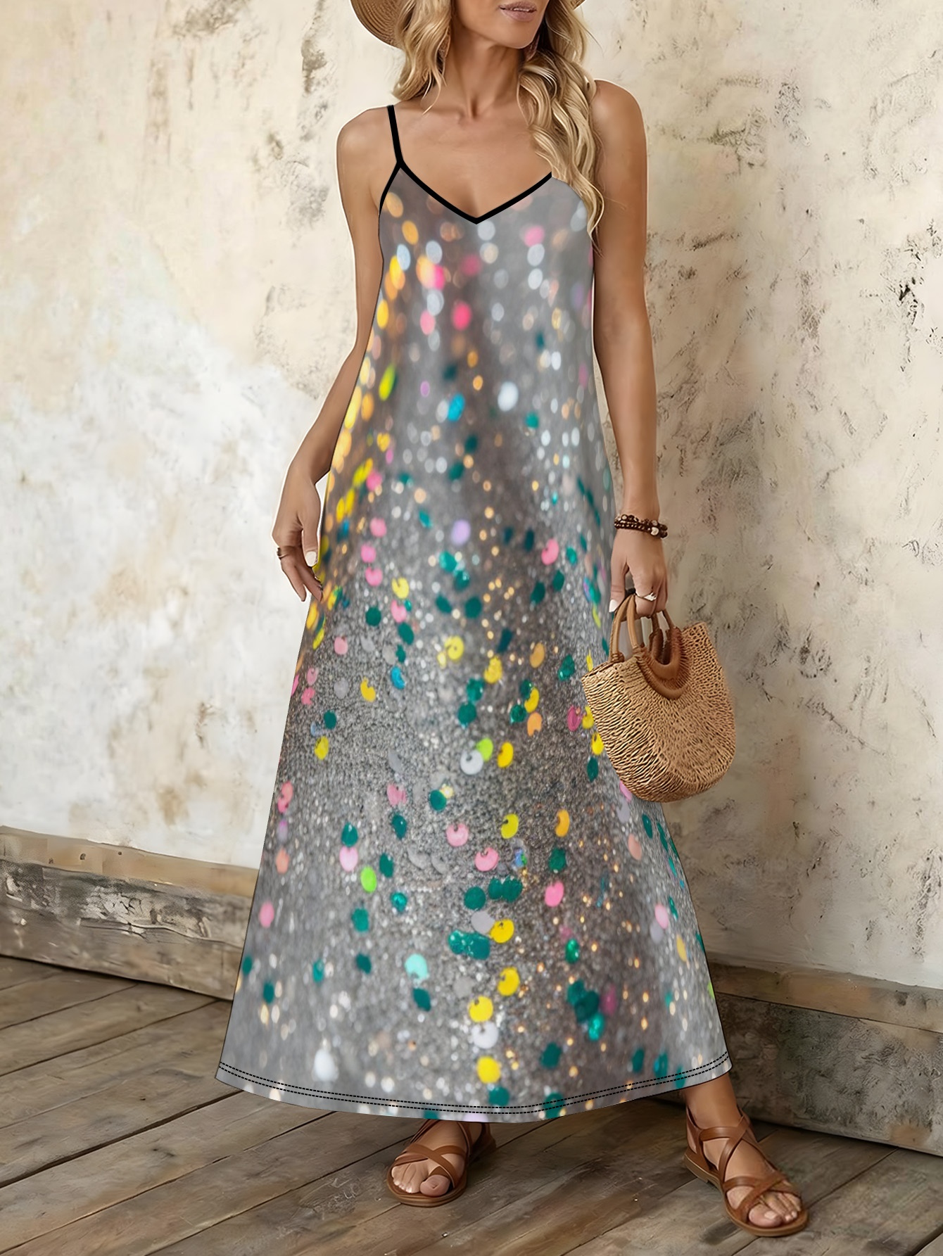 short green sparkly dress - Qatar