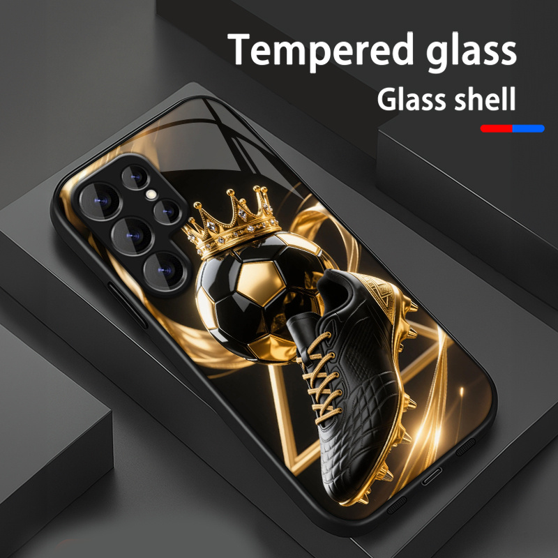 TEMU Football Shoes And Crown Football Suitable For Galaxy S25 Ultra, S25 Plus, S25, S24 Ultra, S24 Fe, S24 Plus, S24, S23 Ultra, S23 Plus, S23, S22