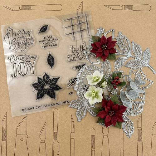 Stempel- und -Stanzformen separat erhältlich ONLINE EXKLUSIV Klare Stempel und Metall- -Stanzformen Sets für Kartenherstellung, Scrapbooking-Zubehör, Fotoalbum, Basteln
