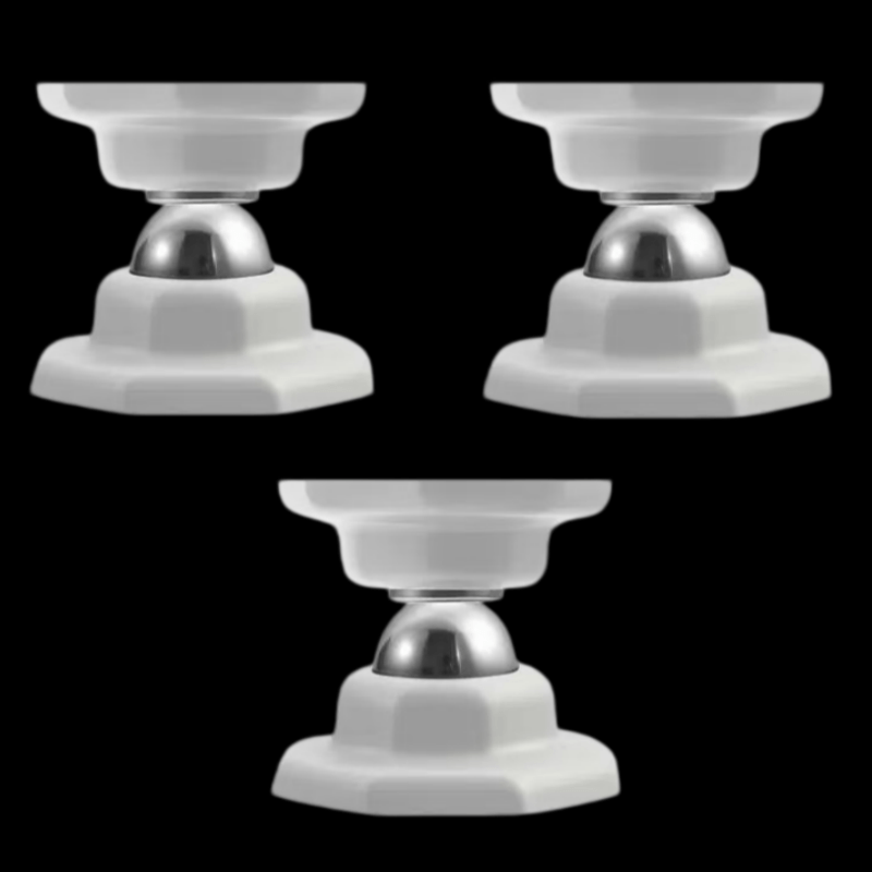 TEMU 3 Set di Fermaporta Magnetici Premium, Robusti e Durevoli - Facili da Installare, Nessuna Perforazione Richiesta - Ideali per Montaggio a Parete