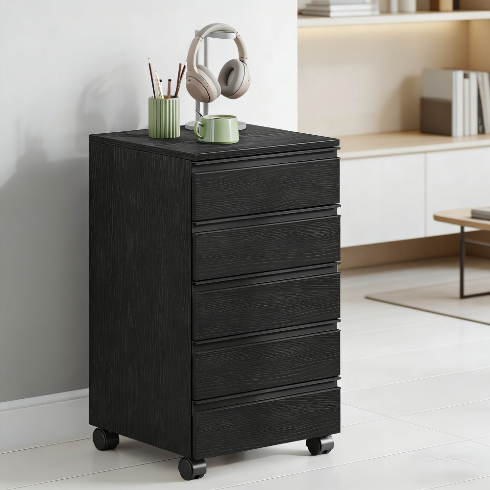 Rolling Container, Mobile File Cabinet, Drawer Unit With 5 Drawers, Storage Cabinet For Office And Home Office, X 40 X 70 Cm