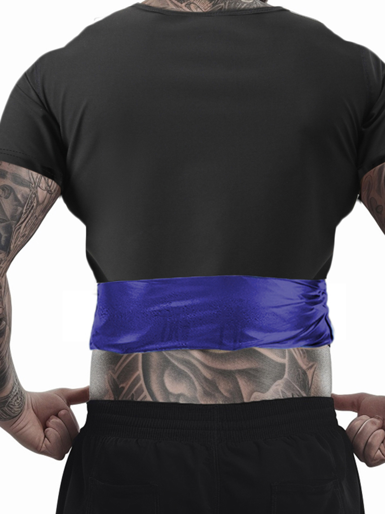 Men'S ARUNOW 2025 Upgraded Sauna Shirt - Quick-Dry, Odorless Fabric - Round Neck, Thin Straps - Sweat-Wicking & Compressive for Gym & Fitness - Solid Color, Long Sleeve, Breathable, Sweat-Resistant