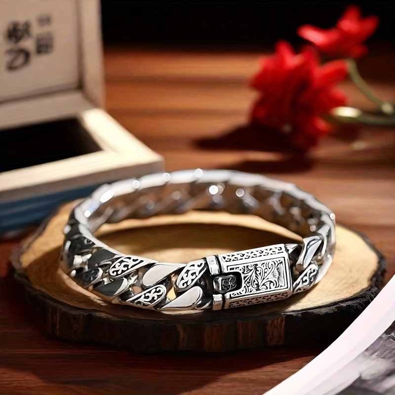 925银男士手链 | 复古风，生日礼物送男友或父亲的理想选择 商品详情 5