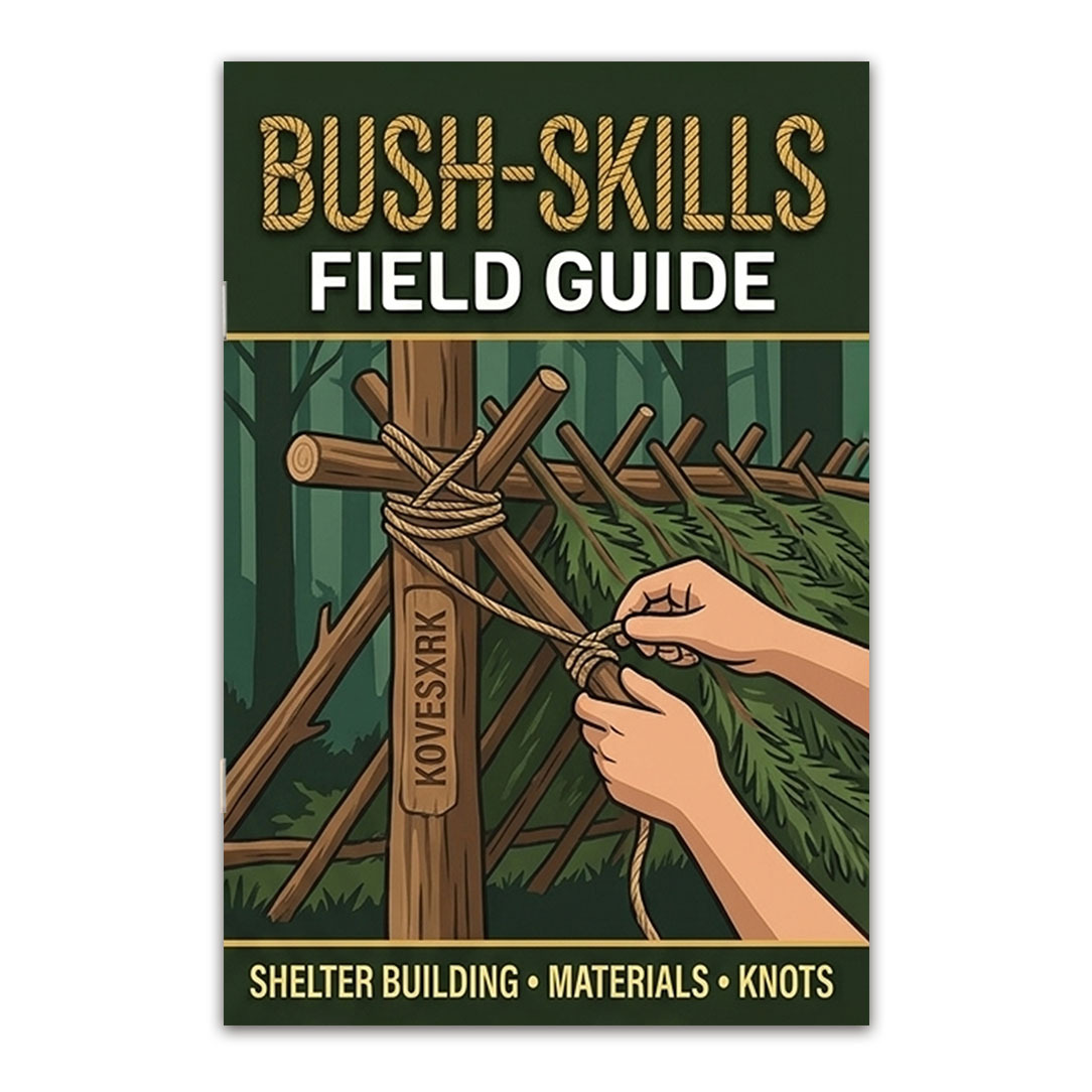 TEMU 1pc | Field Skills Quick-reference Guide | 20-page Practical Content | Lashing & Support | Fire | Signal Crafting | Camping Season Essential