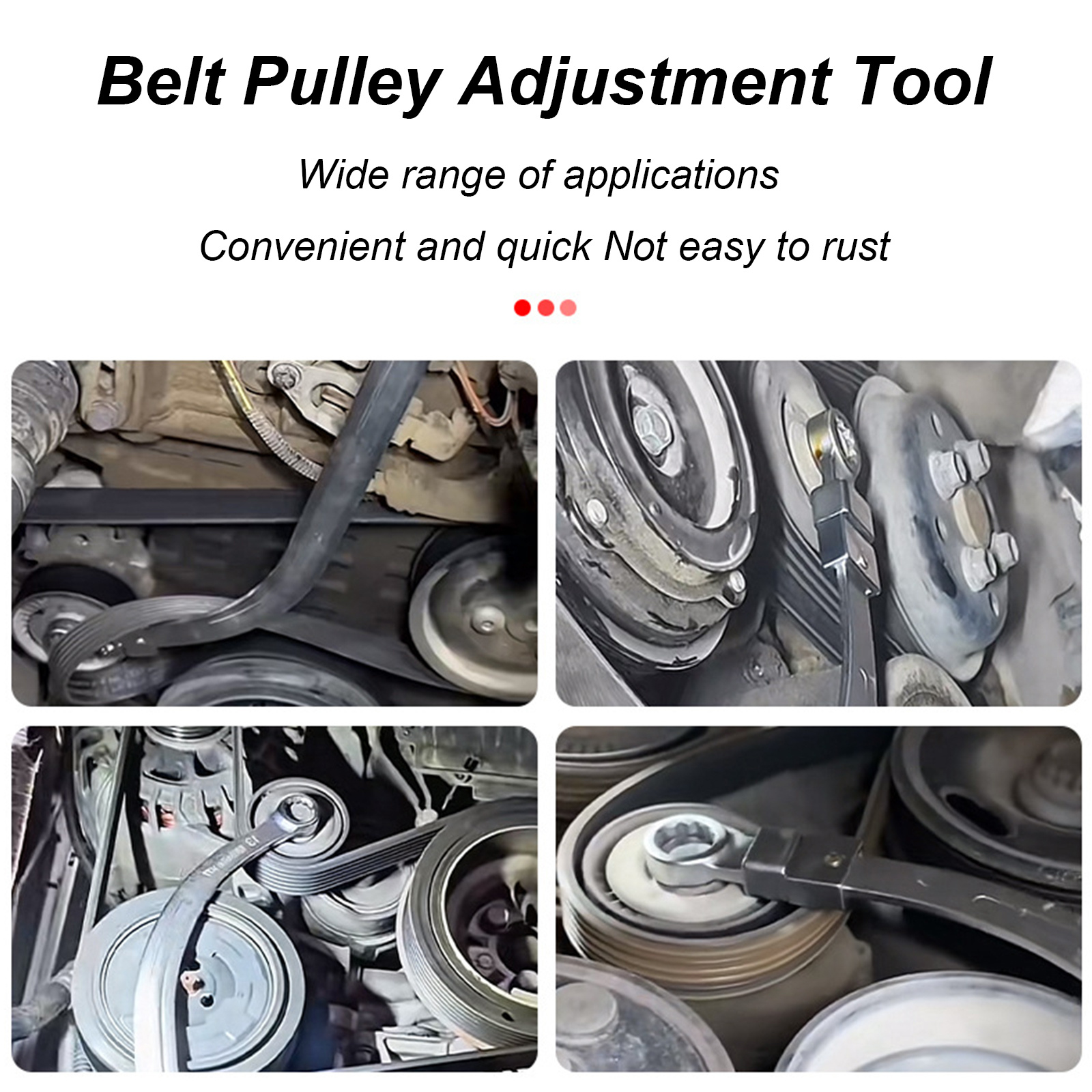 15pcs Universal Serpentine Belt Tool Set with Socket Adapters