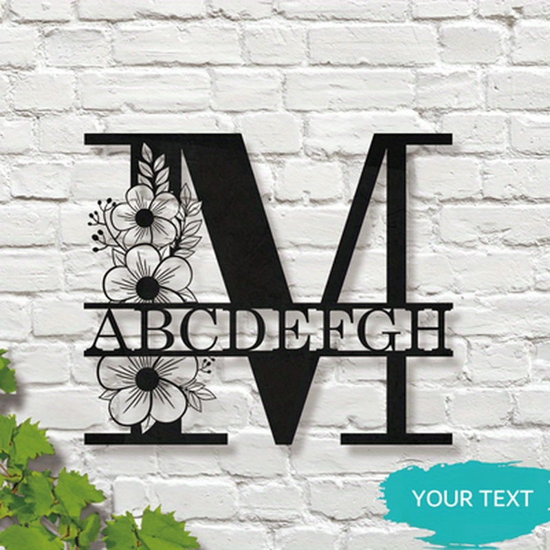 customizable iron monogram   elegant personalized name sign with   ideal for home decor wedding favors and special celebrations suitable   14 details 0