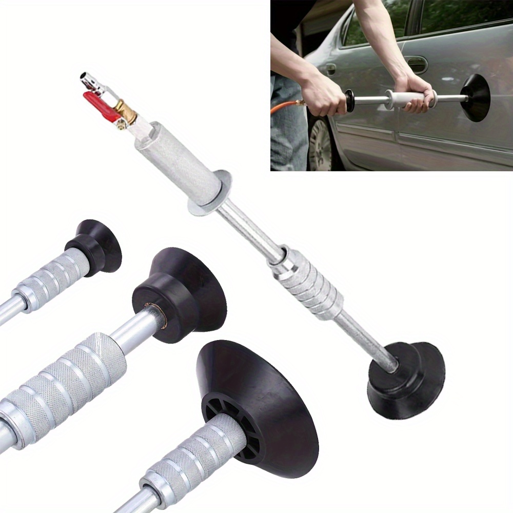 TEMU 1 Set Of Pneumatic Suction Cup Pull Hammer Set - 3 Suction Cups, Pneumatic Pull Hammer Dent Repair Tool, Paintless Dent Repair, Does Not Damage