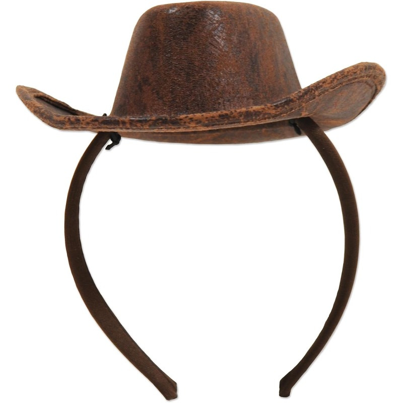 Cowboy Hat Headband For Western Costume Accessories, Cowgirl Bachelorette Party Supplies