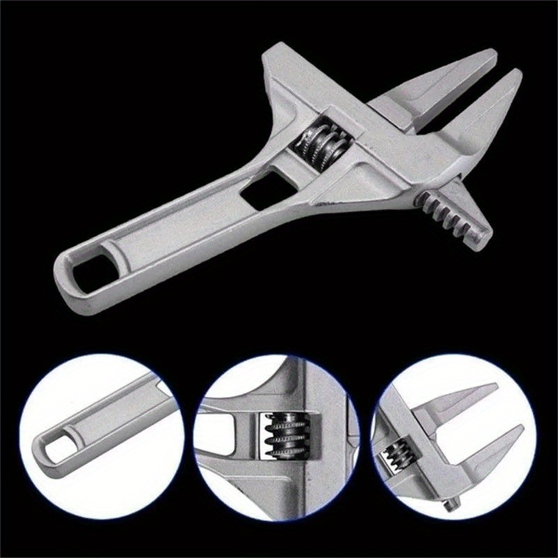 Llave Multifunción de Aleación de Aluminio - Ajustable, Agarre Fuerte, Ideal para Reparaciones en Baños, Apta para Tubos y Válvulas de 6-68mm - Imagen 5