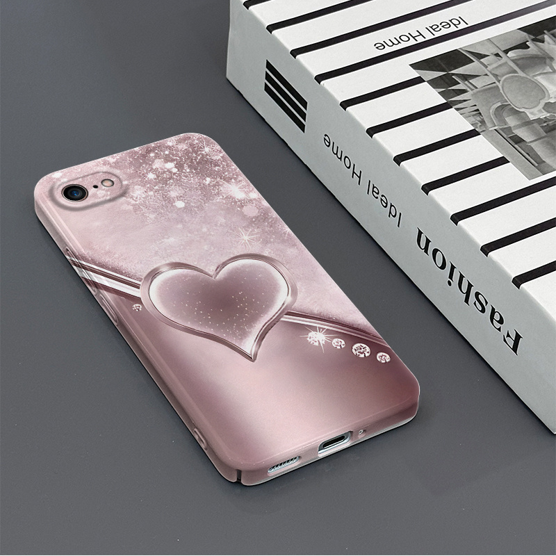 TEMU Phone Case: Phone Case Suitable For Iphone 5,5s,se,6,6plus,7,7plus,6splus,8plus Ultra-thin Fine-hole Shockproof And Drop-resistant Film Hard