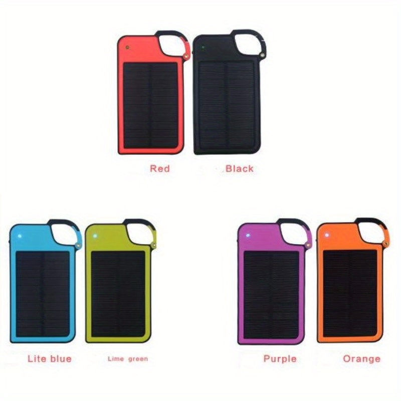 clip on solar charger for smartphones portable usb powered charger with   options black   orange red   for outdoor activities travel camping solar phone charger travel charging solution vibrant   design durable   material Product details 5