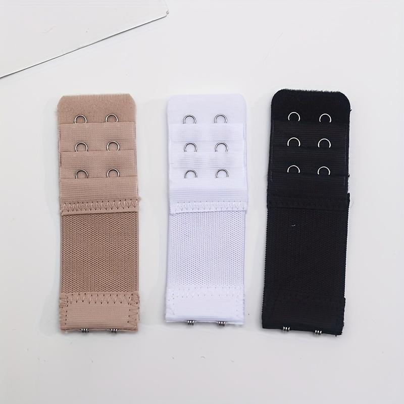 Solid Color 3-sets Bra Extension Hooks: , Adjustable, For Bra And Support