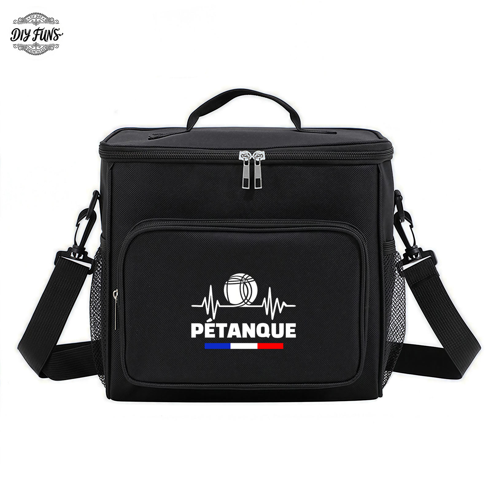 TEMU Sac fourre-tout isotherme de pétanque 1 pièce de haute qualité avec tissu Oxford durable et intérieur en aluminium pour un supérieur de la
