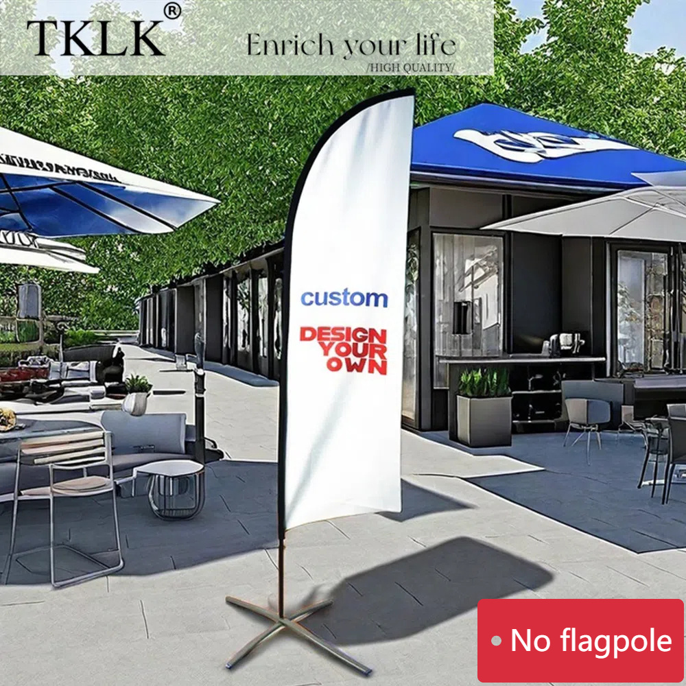 TEMU TKLK Anpassningsbar Fjäderflagga - Personlig Foto & Text Reklambanner för Inomhus/Utomhus, Trädgårdsbruk, Kommersiell Promotion, Evenemang &