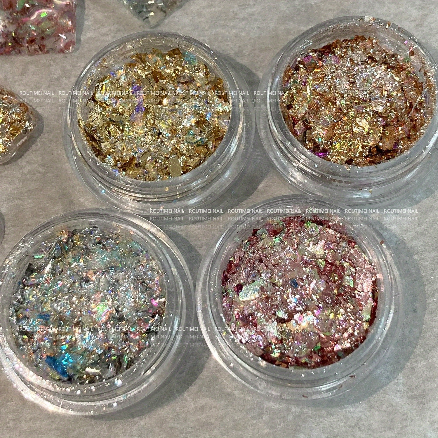 Of Assorted Opal Nail Glitter Sequins Featuring A Shimmering Gradient Of Polarized Silvery And For Nail Art Decoration