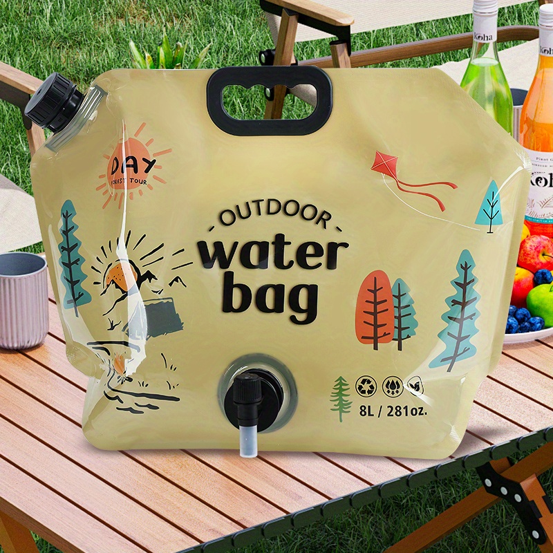 TEMU 1pc 2026 /summer Outdoor Cycling Handheld Hydration Bladder, Mountaineering Water Bag, Outdoor Water Storage Device, With Reinforced Drop-proof