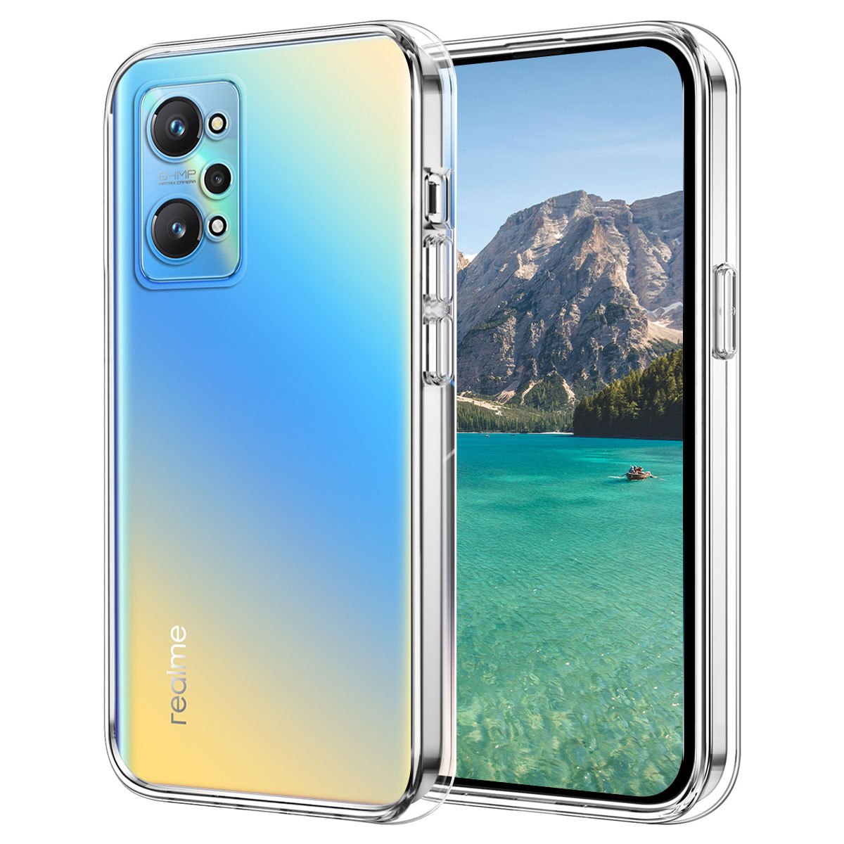 TEMU Custodia per Telefono: Adatta per Realme GT , Flessibile e Antishock, Protezione Completa, Antigraffio, Cover Posteriore in TPU , Design