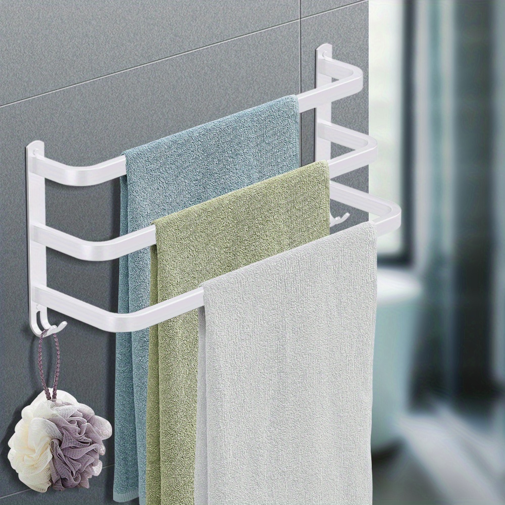 TEMU 3 Layer Towel Rack, Wall Mounted Towel Rack, Aluminum Towel Rack, Towel Racks