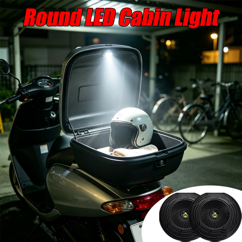 TEMU 2 pezzi Luci Moto, Luci LED con di Ricaricabili USB, Luci di Comodit� per Compartimento Bracciolo Auto, Luci di in Auto