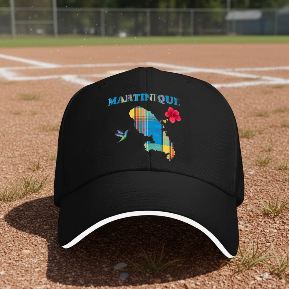 TEMU Nouveautés 2026 1pc Casquette de Baseball avec Logo Fleur Carte - Casquette Légère Non Extensible, Design Imprimé, Casquette Sport et