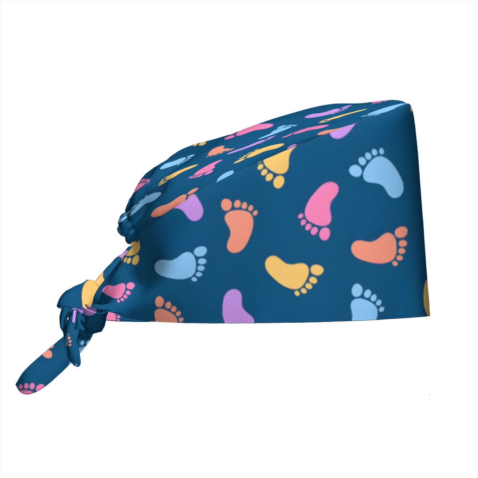 TEMU 1 pieza Gorros de chef y enfermera con estampado de de bebé, para hombres y mujeres, gorros de trabajo ligeros con regalos de Mardi Gras y San