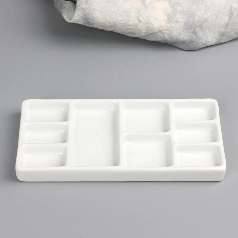TEMU 1pc Palette Multi-grid Watercolor Oil Paint Tray Adult Beginner Portable Art Supplies Jingdezhen