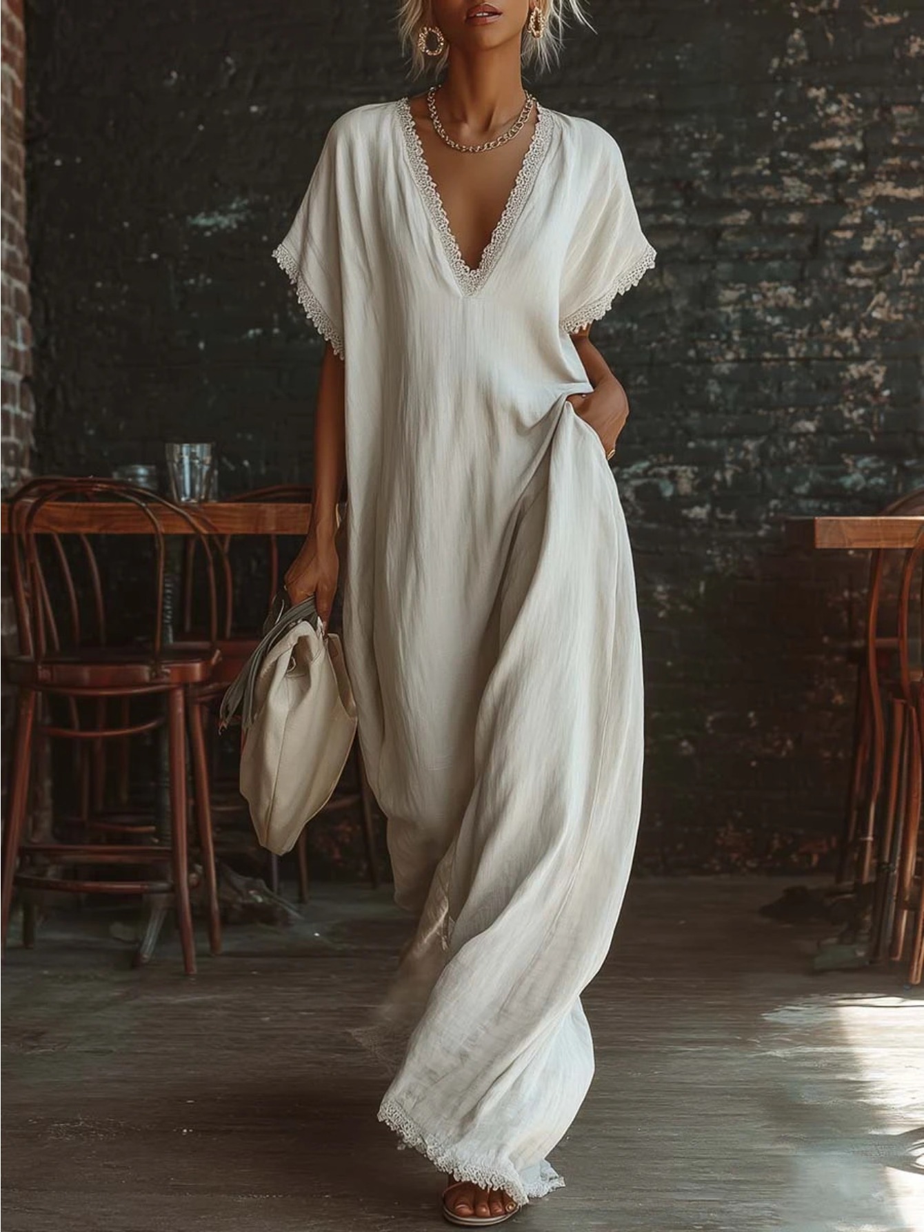 casual maxi dresses sold on Temu United States