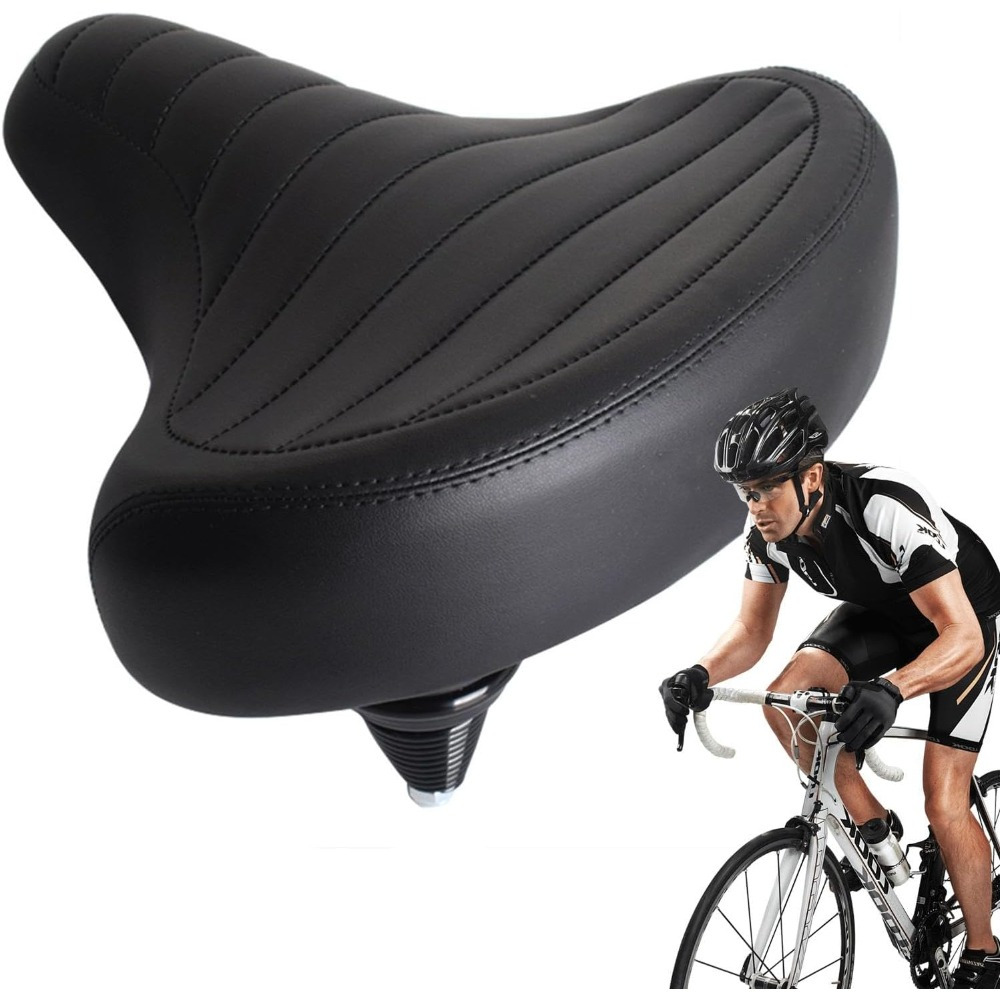 Bike Seat Cushion For , Bicycle Seat, Comfortable For Bikes, Exercise Bikes, Cruiser Bikes