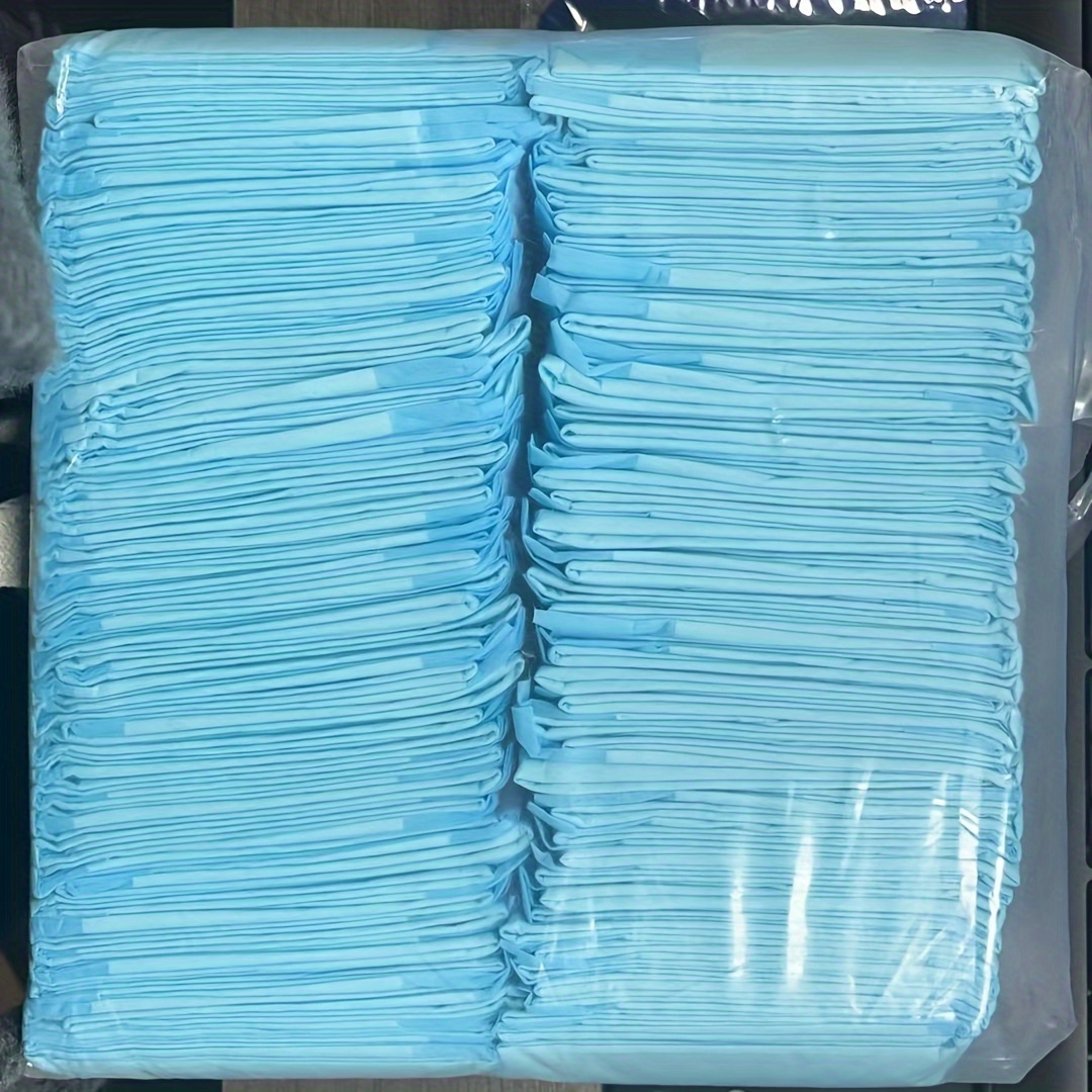 TEMU 100pcs 17 X 13 Inch Leak-proof Super Absorbent Puppy Pads - Thick Disposable Training Mats For Dogs, Cats And Rabbits, Blue And , Pet Pads