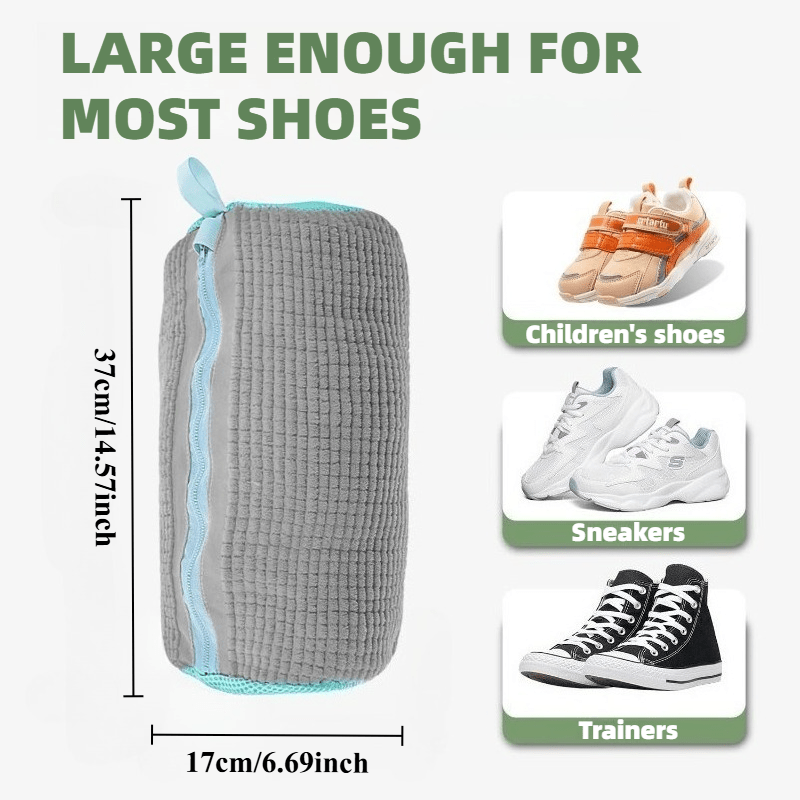 reusable washing machine bag with ultra   cleaning system zipper   suitable for sports shoes tennis shoes and washing machines dryers compatible with front top mounted washing machines and dryers laundry bag washing bag details 2