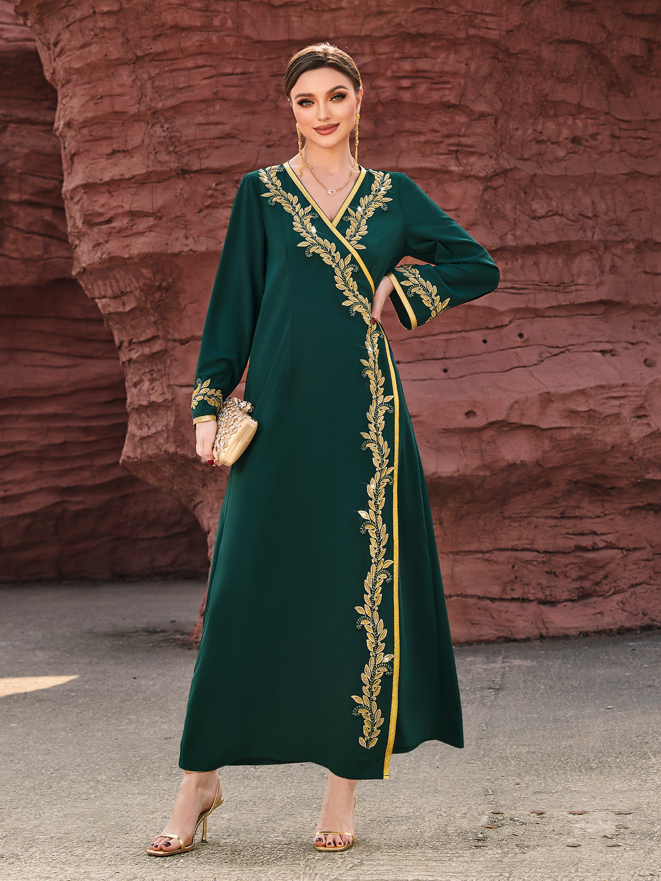 dark green embroidered dress Azazie 2026 Corset Lace Up A-Line Prom Dress Dark Green Gown