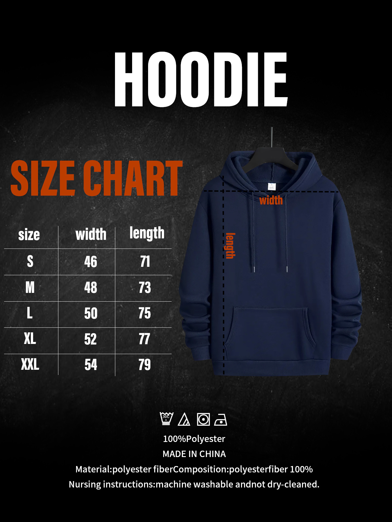 men's geometric print hoodie pockets long Temu South Africa