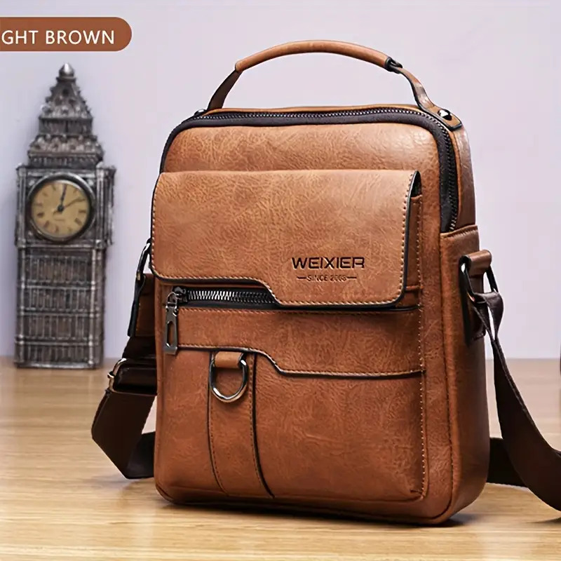 Artikelbild herrenmode klassische   bag, herren   bag, verstellbarer schultergurt, erhältlich in zwei stilen:   logo und klassisches logo, business handtasche im retro-stil,   für alle jahreszeiten,   ideales geschenk für männer zu den feiertagen