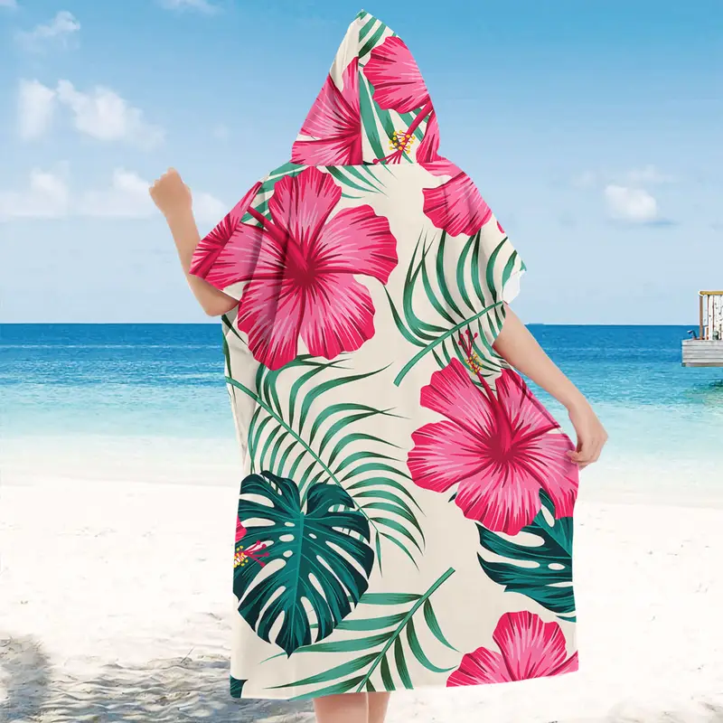 hooded beach towel dress Amazon.com: Hooded Towel Robe for Girl Teens (8-14 Years,36"X26") | Premium 100% Cotton Oversized Poncho Towel for Big Kids